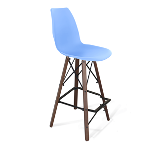 Барный стул SHT-ST29/S80 (голубой pan 278/темный орех/черный) в Шахтах
