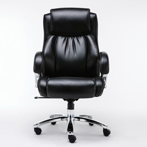 Кресло офисное Brabix Premium Status HD-003 (рециклированная кожа, хром, черное) 531821 в Шахтах