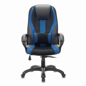 Компьютерное кресло Brabix Premium Rapid GM-102 (экокожа/ткань, черное/синее) 532106 в Таганроге