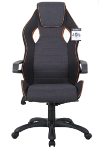 Кресло Brabix Techno Pro GM-003 (ткань, черное/серое, вставки оранжевые) в Таганроге