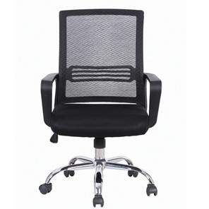 Офисное кресло Brabix Daily MG-317 (с подлокотниками, хром, черное) 531833 в Батайске