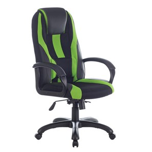 Компьютерное кресло Brabix Premium Rapid GM-102 (экокожа/ткань, черное/зеленое) 532419 в Шахтах
