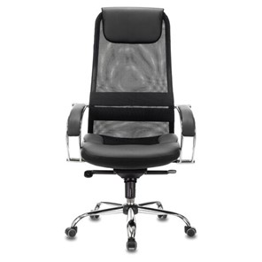 Офисное кресло Brabix Premium Stalker EX-609 PRO (хром, мультиблок, ткань-сетка/экокожа, черное) 532416 в Шахтах