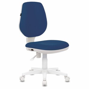 Офисное кресло Brabix Fancy MG-201W (без подлокотников, пластик белый, синие) 532413 в Шахтах