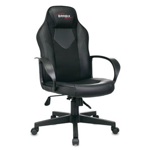 Компьютерное кресло BRABIX "Game GM-017", экокожа/ткань, черное, 532641, GM-017_532641 в Шахтах