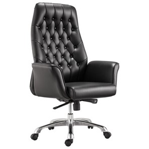 Кресло офисное BRABIX PREMIUM "Legacy EX-750", синхромеханизм, алюминий, экокожа, черное, 532492 в Таганроге