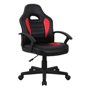 Кресло офисное BRABIX "Spark GM-201", экокожа, черное/красное, 532503 в Батайске