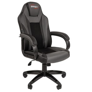 Кресло офисное BRABIX "Tanto GM-171", TW/экокожа, черное/серое, 532574, 7083502 в Шахтах