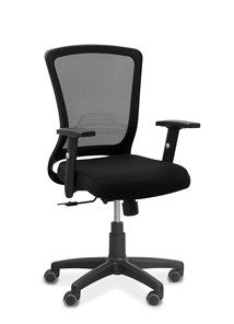 Офисное кресло для сотрудника Фьюжн, сетка/ткань TW / черная/черная в Шахтах