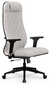Кресло офисное Мetta L 1m 40M/2D Infinity Easy Clean (MPES) топган, нижняя часть 17832 белый в Шахтах