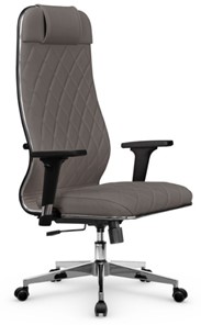 Кресло офисное Мetta L 1m 40M/2D Infinity Easy Clean (MPES) топган, нижняя часть 17834 серый в Шахтах