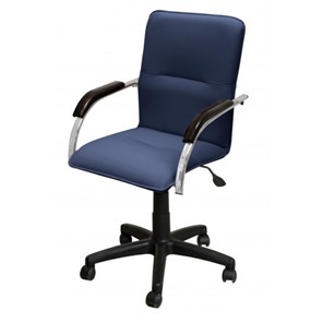 Офисное кресло Самба-лифт СРП-034 Люкс синий/венге в Шахтах