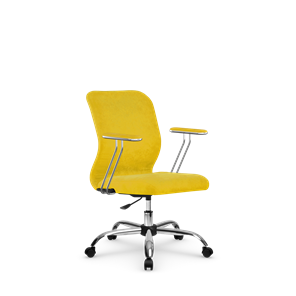 Кресло офисное SU-Mr-4/подл.078/осн.006 желтый в Шахтах