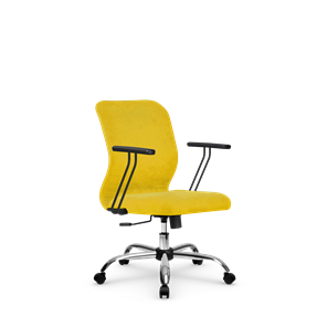 Кресло компьютерное SU-Mr-4/подл.109/осн.003  желтый в Батайске