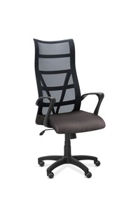 Кресло в офис Топ, сетка/ткань Bahama / черная/серая в Таганроге