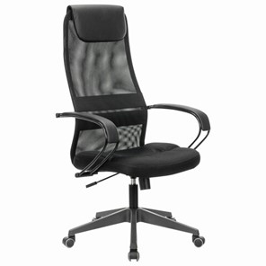 Офисное кресло Brabix Premium Stalker EX-608 PL (ткань-сетка/кожзам, черное) 532090 в Шахтах