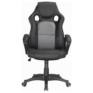 Кресло компьютерное Brabix Rider Plus EX-544 КОМФОРТ (экокожа, черное/серое) 531582 в Шахтах