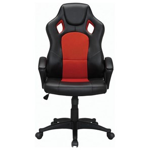Компьютерное кресло Brabix Rider EX-544 (экокожа черная/ткань красная) 531583 в Шахтах