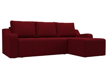 Угловой диван для гостиной Элида, Бордовый (микровельвет) в Шахтах