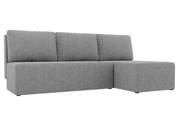 Угловой диван с оттоманкой Поло, Серый (рогожка) в Таганроге