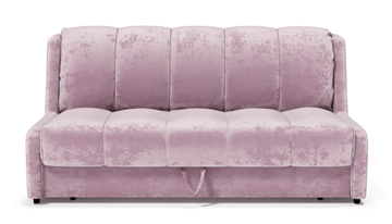 Прямой диван Аккордеон-Кровать 1,55 с каретной утяжкой, полоска (НПБ) в Каменск-Шахтинском