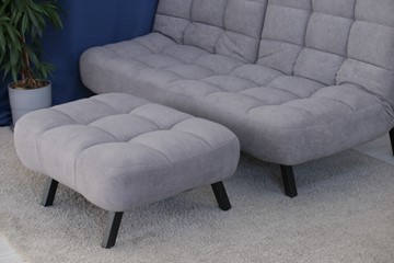 Комплект мебели Абри цвет серый диван + пуф опора металл в Шахтах