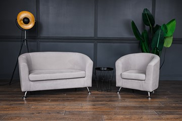 Комплект мебели Брамс  цвет бежевый диван 2Д + кресло в Шахтах