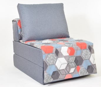 Бескаркасное кресло-кровать Харви, серый - геометрия в Шахтах