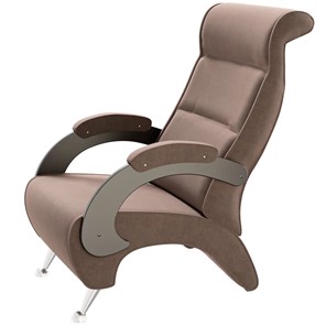 Кресло Деметрио 9Д (каркас венге, м/э коричневый) в Батайске