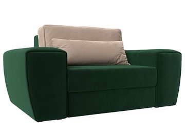 Кресло-кровать Лига-008, Зеленый\Бежевый (велюр) НПБ в Шахтах