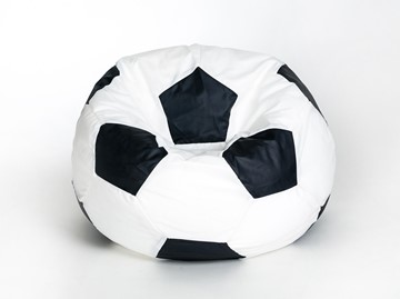 Кресло-мешок Мяч малый, бело-черный в Новочеркасске