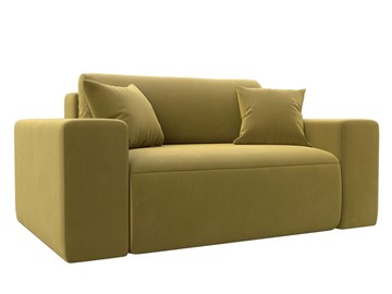 Кресло в гостиную Лига-036, Желтый (Микровельвет) в Шахтах