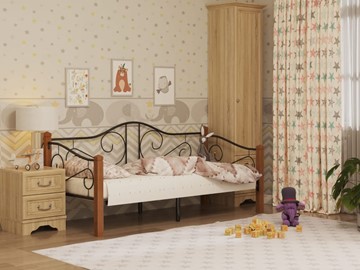 Кровать детская Гарда 7, 90х200, черная в Таганроге