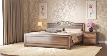 Кровать 1.5-спальная СВ-Стиль Жасмин 140*200 с основанием в Батайске