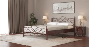 Кровать полуторная Марго 140*200 с основанием в Батайске