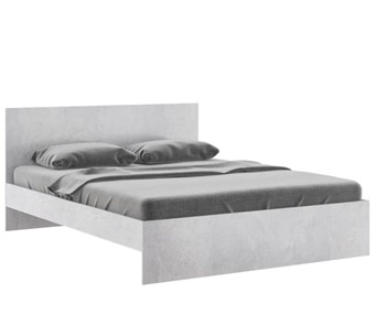 Кровать в спальню Осло М14 с настилами Лайт (Цемент светлый) в Таганроге