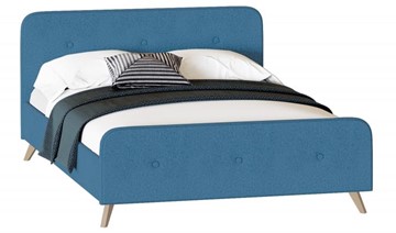 Кровать 2-спальная Сиерра 1600 (без основания) Аура голубой в Шахтах