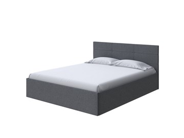 Спальная кровать Vector Plus 160х200, Рогожка (Savana Grey (серый)) в Шахтах