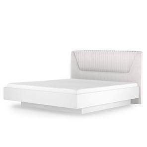 Кровать с механизмом 1.5-спальная Кураж Марсель-11 (Белый, ткань Catania white) 1400 в Новочеркасске