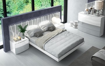 Кровать 1.5-спальная 606 VANESSA со светодиодной подсветкой (160х200) в Батайске