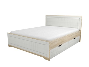 Кровать двуспальная с ящиками НМ 040.34 Оливия Дуб Сонома в Батайске