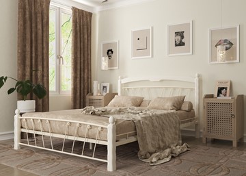 Кровать 1.5-спальная Муза 1, 1400, белый в Таганроге