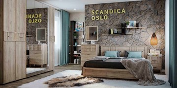 Модульная спальня SCANDICA OSLO №1 в Шахтах