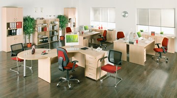 Набор мебели в офис Формула (вяз светлый) в Батайске