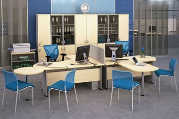 Комплект офисной мебели Boston для 2 сотрудников по работе с клиентами в Шахтах