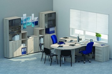Мебель для персонала Twin для 2 сотрудников с совмещенными столами в Батайске