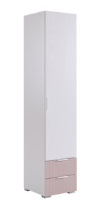 Однодверный шкаф Зефир 107.01 (белое дерево/пудра розовая (эмаль)) в Шахтах