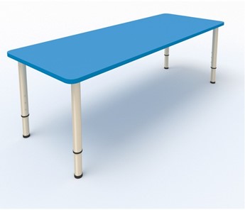 Стол детский 2-местный  (по одну сторону столешн.) СДО-2 (0-3) синий (МДФ) в Шахтах
