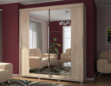 Шкаф Комфорт №12 2.0 с прямоугольными зеркалами в Батайске