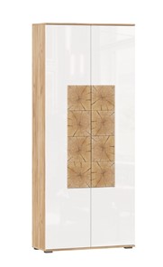 Шкаф двухстворчатый Фиджи с декоративными накладками 659.310, Дуб Золотой/Белый в Батайске